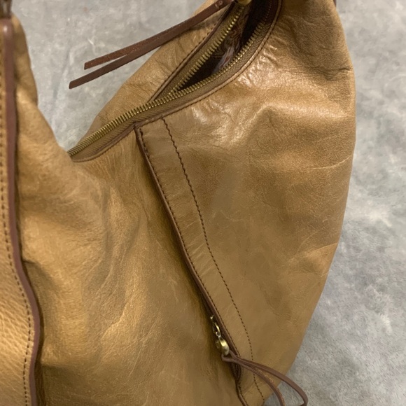 HOBO Gold Leather Hobo Bag - Picture 4 of 9